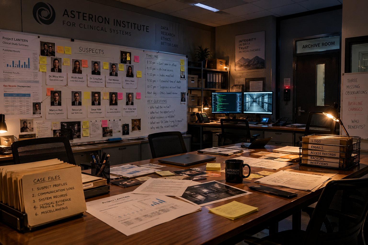 Investigation Room — Asterion Institute